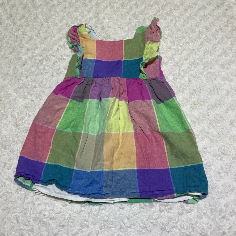 BabyGap colorful plaid Easter dress